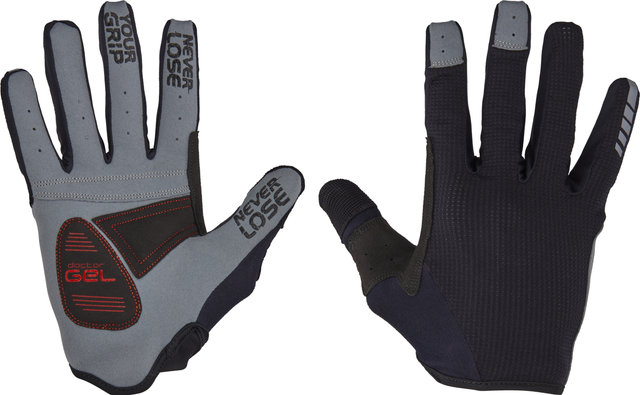 GripGrab Shark Padded Ganzfinger-Handschuhe - black/M