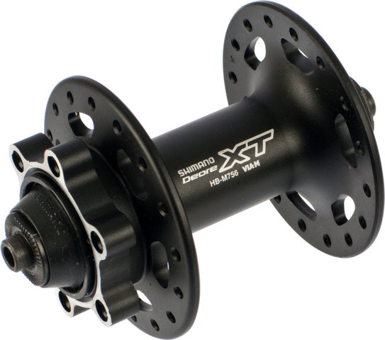 Shimano Buje RD XT HB-M756 Disc 6 agujeros para eje de liberación rápida - negro/32 agujeros