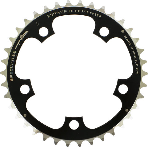 TA Zephyr Chainring, 5-arm, Centre, 110 mm BCD - black/38 tooth