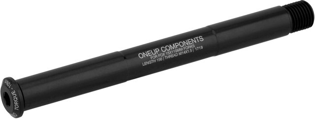 OneUp Components Axe Traversant Avant Axle F 15 x 110 mm Boost pour Fox - black/15 x 110 mm