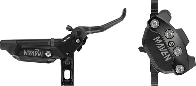 SRAM Maven Silver Disc Brake - black anodized/Front wheel/Flip-Flop (non-side-specific)