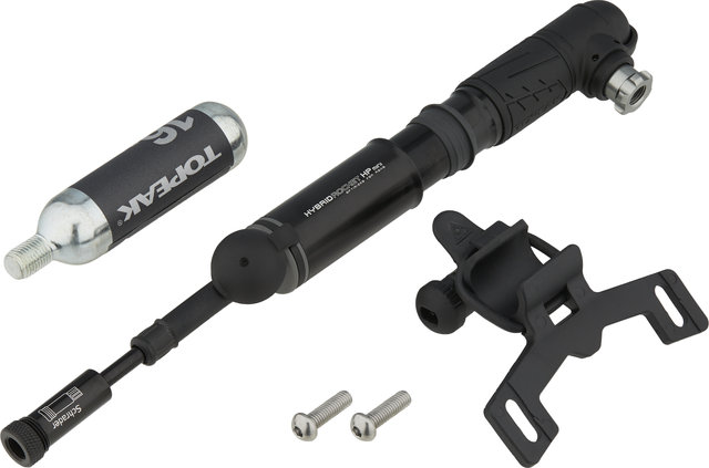 Topeak HybridRocket HP Mini Mini-pump w/ CO2 Inflator - black