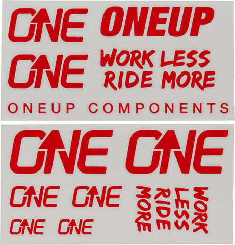 OneUp Components Set d'Autocollants Decal Kit - red