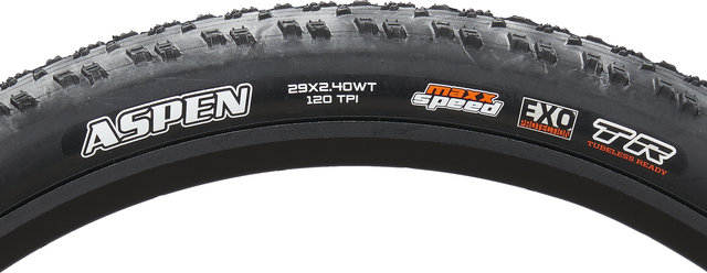 Maxxis Aspen MaxxSpeed EXO WT TR 29" Faltreifen - schwarz/29 "/61 mm/61-622/2.4 "