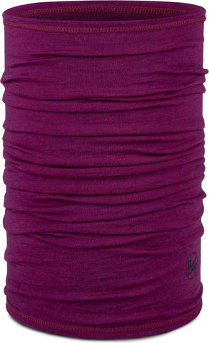 BUFF Bufanda multifuncional ligera de lana merino - solid magenta/universal