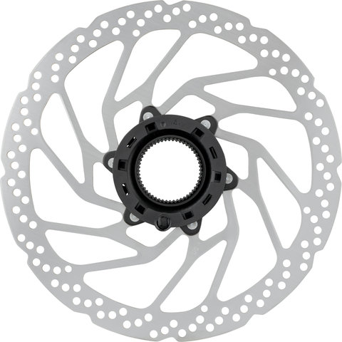 Shimano RT-EM300 Center Lock Brake Rotor for STEPS - silver-black/203 mm