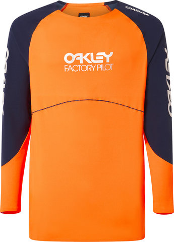 Oakley Maven Scrub L/S Trikot - orange-blue/M