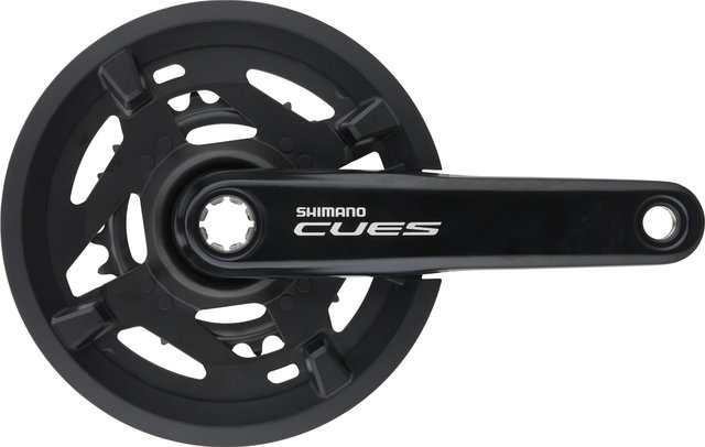 Shimano CUES Kurbelgarnitur FC-U4010-2 mit Kettenschutzring - schwarz/170,0 mm 26-40