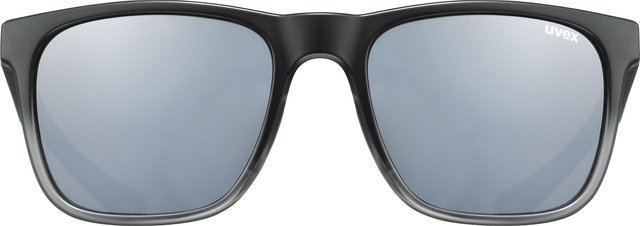 uvex LGL 42 Sportbrille - black-transparent/mirror silver