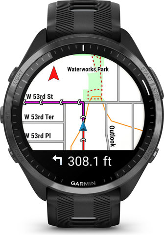 Garmin Forerunner 965 GPS Running & Triathlon Smartwatch - black-carbon grey-black-light grey