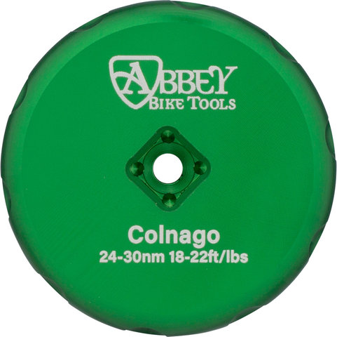 Abbey Bike Tools Bottom Bracket Socket Single Sided for Colnago - green