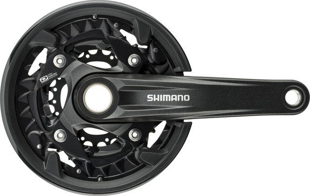 Shimano FC-MT500-3 Crankset w/ Chain Guard - black/175,0 mm