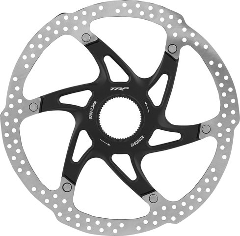 TRP RC01E Center Lock 2-piece Brake Rotor - black-silver/203 mm