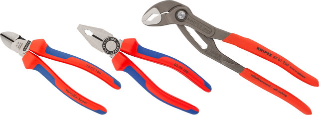 Knipex Set de alicates profesionales - rojo-azul