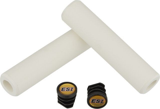 ESI Chunky silicone handlebar grips - white/130 mm