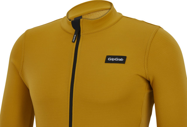 GripGrab Maillot EXPLR Merinotech Thermal Long Sleeve - mustard yellow/M