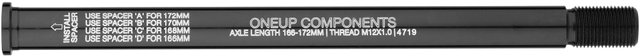 OneUp Components Eje pasante trasero Axle R - black/Tipo 1