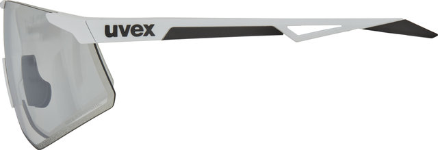 uvex Lunettes de Sport pace perform V - white mat/litemirror silver