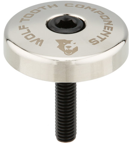 Wolf Tooth Components Ultralight Top Cap w/ Integrated Spacer - nickel/5 mm