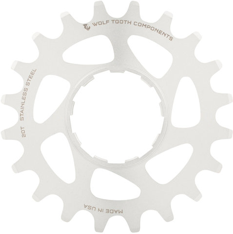Wolf Tooth Components Stainless Steel Singlespeed Sprocket - silver/20 tooth