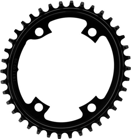 Wolf Tooth Components Elliptical 110 BCD Asymmetric 4-Arm Chainring for Shimano - black/38 tooth