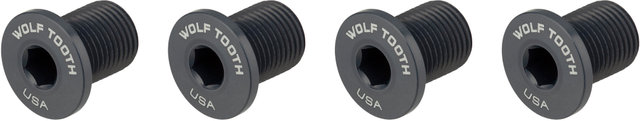 Wolf Tooth Components Tornillos de plato rosca M8 4 brazos 10 mm - grey/10 mm