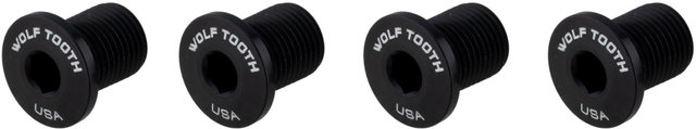 Wolf Tooth Components Tornillos de plato rosca M8 4 brazos 10 mm - black/10 mm