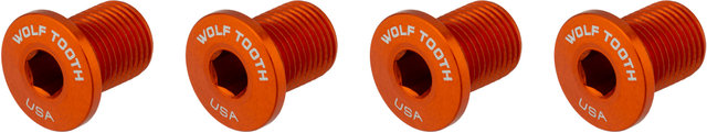 Wolf Tooth Components Tornillos de plato rosca M8 4 brazos 10 mm - naranja/10 mm