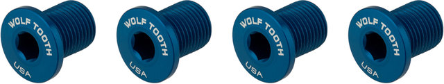 Wolf Tooth Components Tornillos de plato rosca M8 4 brazos 10 mm - blue/10 mm