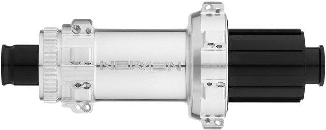 NEWMEN Buje trasero FADE MTB Straightpull Boost Disc Center Lock - silver/12 x 148 mm / 28 agujeros / Shimano