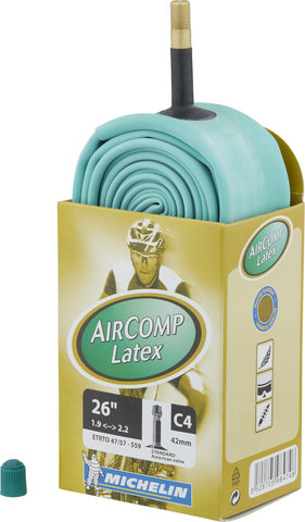 Michelin Cámara de aire C4 Aircomp Latex MTB para 26" - universal/47-559 a 57-559/Válvula Schrader (AV)/47/57-559 AV 42 mm/42 