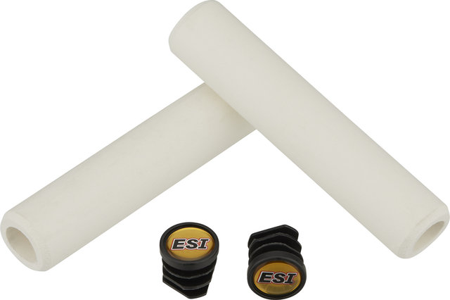 ESI Poignées en silicone Racers Edge - blanc/130 mm