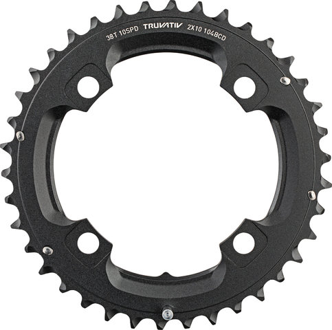 Truvativ X0 / X9 / X7 / X5 MTB 4-Arm 104 mm BCD Chainring - black/38 tooth pin long