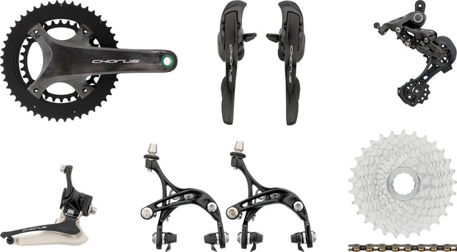 Campagnolo Chorus 12s group 12-speed 32-48 - black/Campagnolo/11-29/Campagnolo/Braze-on/170,0 mm/without