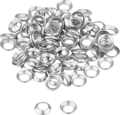 Sapim HM Nipple Washers - 100 pcs. - silver