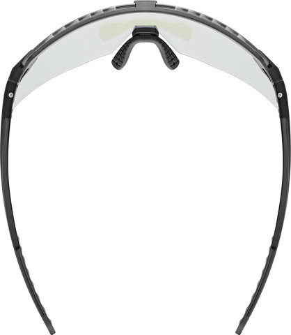 uvex pace stage V sports glasses - black matte/mirror blue