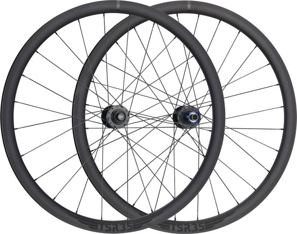 tune TSR35 Center Lock Disc 28" Wheelset - black/28" set (front 12x100 + rear 12x142) Shimano