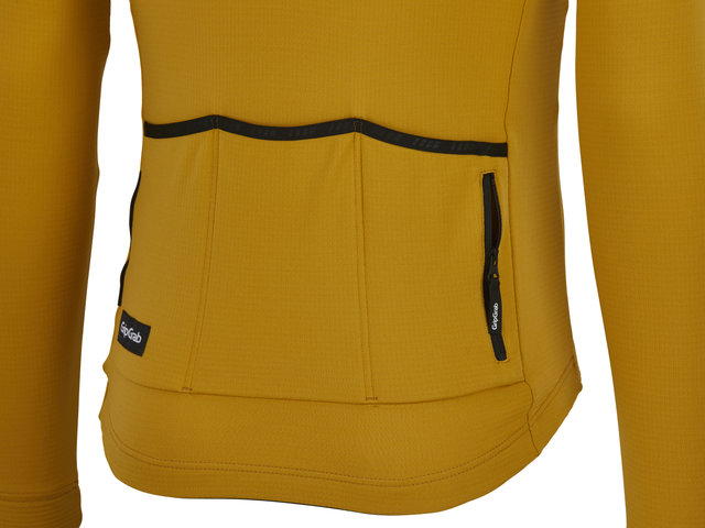 GripGrab Maillot EXPLR Merinotech Thermal Long Sleeve - mustard yellow/M