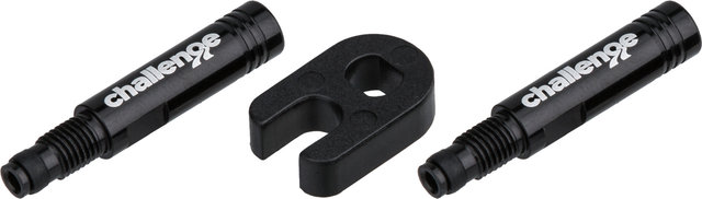 Challenge Alloy Valve Extender Kit - schwarz/31,5 mm