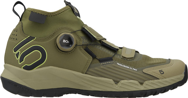 Five Ten Trailcross Pro Clip-In MTB Shoes - 2023 Model - focus olive-core black-orbit green/42/42