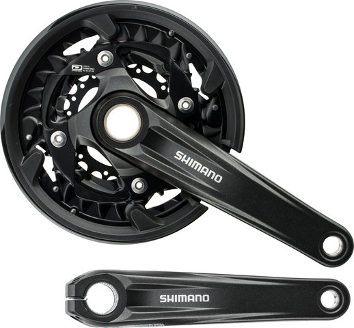 Shimano Set de Pédalier FC-MT500-3 avec Garde-Chaîne - noir/175,0 mm