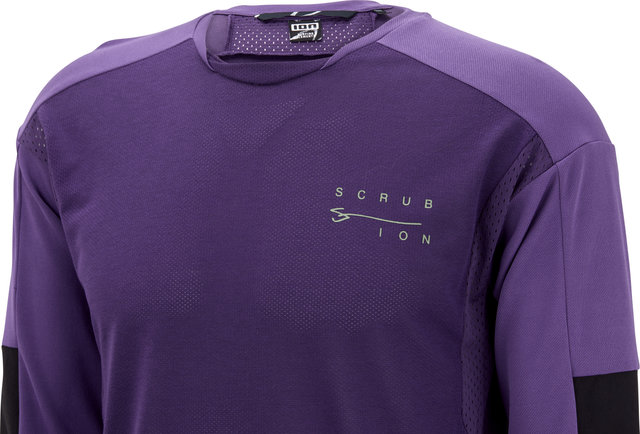 ION Scrub AMP L/S 3/4 BAT Jersey - dark purple/M