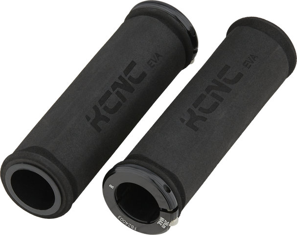 KCNC EVA Lock On Handlebar Grips - black-black/120 mm