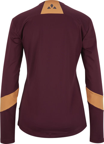 VAUDE Camiseta para damas Womens Qimsa LS Logo Shirt - cassis/36/S