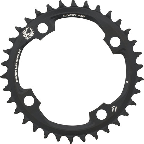 SRAM X-Sync 2 Chainring for X01/XX1/GX Eagle, 104 mm - black/34 