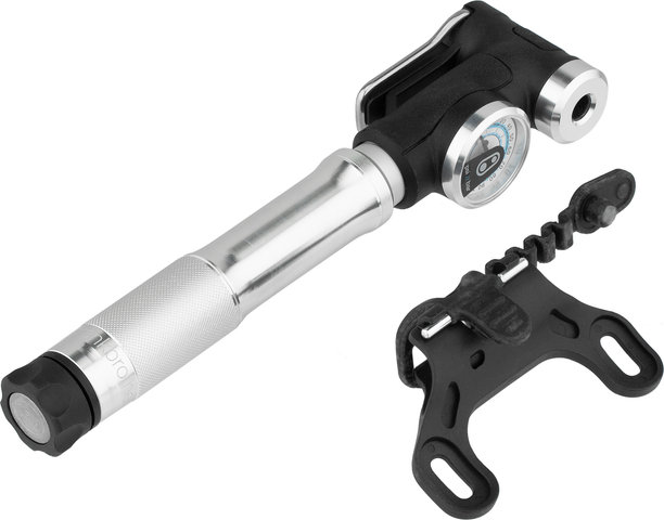 crankbrothers Sterling Mini-Pump w/ Gauge - silver