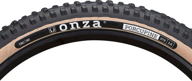 Onza Porcupine TRC MC60 Skinwall 27,5+ Faltreifen - schwarz-braun/27.5 "/66 mm/66-584/2.6 "