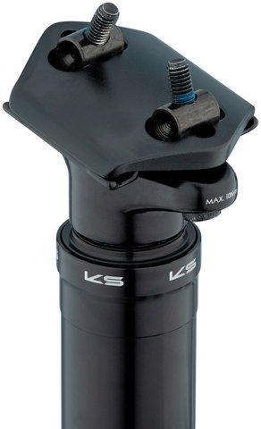 Kind Shock Tige de Selle RAGE-i 190 mm - black/34,9 mm / 535 mm / SB 0 mm / sans télécommande