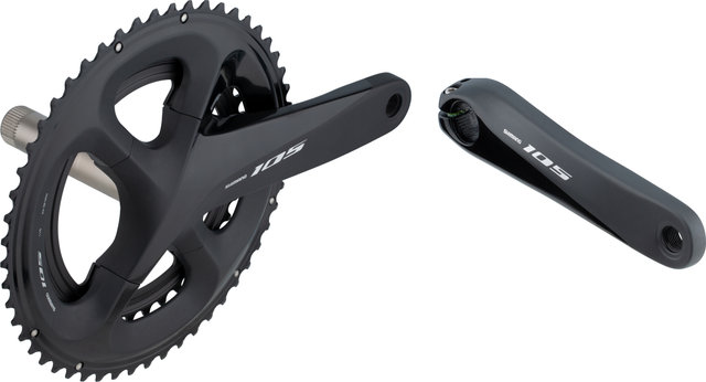 Shimano 105 FC-R7000 Hollowtech II Crankset - silky black/170.0 mm 39-53