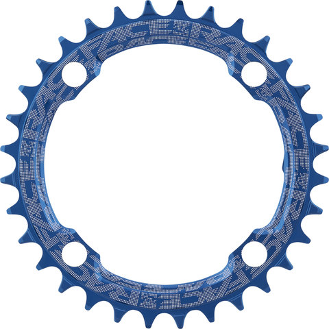 Race Face Narrow Wide Chainring, 4-arm, 104 mm BCD, 10-/11-/12-speed - blue/32 tooth